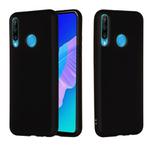 For Huawei Y7p / P40 Lite E Pure Color Liquid Silicone Shockproof Full Coverage Protective Case(Black)