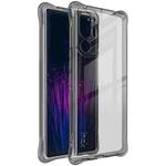 For HTC U24 Pro imak Shockproof Airbag TPU Phone Case(Transparent Black)