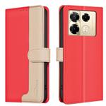 For Infinix Note 40 Pro 5G / 4G / 40 Pro+ Color Matching RFID Anti-theft Leather Phone Case(Red)