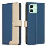 For Infinix Smart 9 / Hot 50i Color Matching RFID Anti-theft Leather Phone Case(Blue)