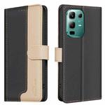 For Infinix Note 50X 5G Color Matching RFID Anti-theft Leather Phone Case(Black)