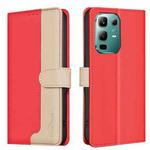 For Infinix Note 50X 5G Color Matching RFID Anti-theft Leather Phone Case(Red)