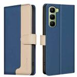 For Infinix Hot 60 Pro 4G Color Matching RFID Anti-theft Leather Phone Case(Blue)