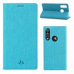 For Motorola Moto G Fast ViLi DMX-54 Shockproof TPU + PU Leather Magnetic Attraction Horizontal Flip Protective Case with Card Slots & Holder(Blue)