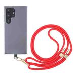 6mm Dual Buckle Adjustable Mobile Phone Anti-lost Long Lanyard(Red)