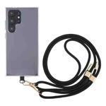 6mm Dual Buckle Adjustable Mobile Phone Anti-lost Long Lanyard(Black)