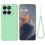 For Motorola Edge 60 Fusion Solid Color Liquid Silicone Dropproof Full Coverage Phone Case(Green)