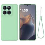 For Motorola Edge 60s Solid Color Liquid Silicone Dropproof Full Coverage Phone Case(Green)