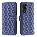 For Samsung Galaxy S25+ 5G Diamond Lattice Wallet Flip Leather Phone Case(Blue)