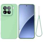 For Xiaomi 15 Pro Solid Color Liquid Silicone Dropproof Full Coverage Phone Case(Green)
