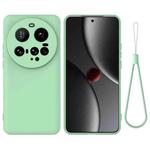 For Xiaomi 15 Ultra Solid Color Liquid Silicone Dropproof Full Coverage Phone Case(Green)