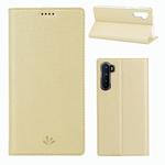 For OnePlus Nord / OnePlus Z / OnePlus 8 Nord 5G ViLi DMX-54 Shockproof TPU + PU Leather Magnetic Attraction Horizontal Flip Protective Case with Card Slots & Holder(Gold)