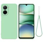 For Redmi A5 NFC 4G 173mm Solid Color Liquid Silicone Dropproof Full Coverage Phone Case(Green)