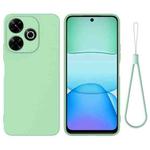 For Redmi 13x 4G Solid Color Liquid Silicone Dropproof Full Coverage Phone Case(Green)