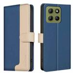 For Motorola Moto G15 Color Matching RFID Anti-theft Leather Phone Case(Blue)