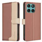 For Motorola Edge 60 Fusion Color Matching RFID Anti-theft Leather Phone Case(Brown)