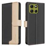 For Motorola Moto G86 5G Color Matching RFID Anti-theft Leather Phone Case(Black)