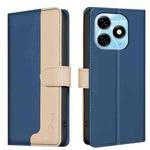 For Tecno Spark 20 Color Matching RFID Anti-theft Leather Phone Case(Blue)