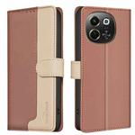 For Tecno Pova 6 Neo 5G / Spark 30 5G Color Matching RFID Anti-theft Leather Phone Case(Brown)