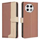 For Tecno Spark 30 Pro 4G Color Matching RFID Anti-theft Leather Phone Case(Brown)