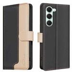 For Tecno Spark 40 Pro 4G Color Matching RFID Anti-theft Leather Phone Case(Black)