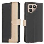 For Tecno Pova 7 Pro 5G Color Matching RFID Anti-theft Leather Phone Case(Black)
