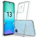 For Redmi Note 13R 5G Scratchproof Acrylic TPU Phone Case(Transparent)