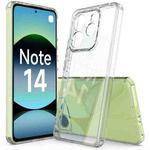 For Redmi Note 14 4G 163.25mm Scratchproof Acrylic TPU Phone Case(Transparent)