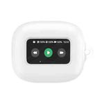 For JBL Live Beam 3 Wireless Bluetooth Earphones Silicone Protective Case(White)