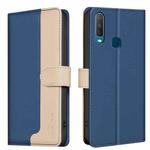 For vivo Y11 / Y15 / Y12 / Y17 Color Matching RFID Anti-theft Leather Phone Case(Blue)