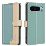 For Google Pixel 9 Color Matching RFID Anti-theft Leather Phone Case(Green)