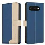 For Google Pixel 9A Color Matching RFID Anti-theft Leather Phone Case(Blue)