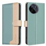 For Realme 11 4G Global Color Matching RFID Anti-theft Leather Phone Case(Green)