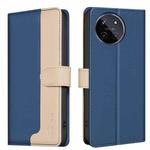 For Realme 11 4G Global Color Matching RFID Anti-theft Leather Phone Case(Blue)