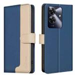 For Realme Note 60 / C61 Color Matching RFID Anti-theft Leather Phone Case(Blue)