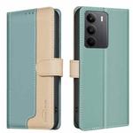 For Realme C75 4G Color Matching RFID Anti-theft Leather Phone Case(Green)