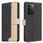 For Realme C71 4G Global Color Matching RFID Anti-theft Leather Phone Case(Black)
