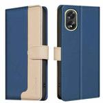 For OPPO A38 4G / A18 4G Color Matching RFID Anti-theft Leather Phone Case(Blue)