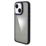 For iPhone 14 Plus Gold Shield 3 in 1 Phone Case(Purple)