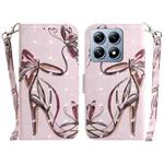 For Xiaomi 14T 3D Colored Flip Leather Phone Case(Butterfly High-heeled)