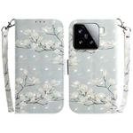 For Xiaomi 15 3D Colored Flip Leather Phone Case(Magnolia)