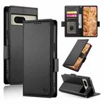 For Google Pixel 8 Side Buckle Magnetic Frosted Leather Phone Case(Black)