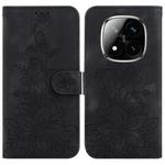 For Redmi Note 14 Pro / Note 14 Pro+ 5G Lily Embossed Leather Phone Case(Black)