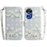 For Huawei nova 12 Pro 3D Colored Horizontal Flip Leather Phone Case(Magnolia)