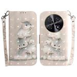 For Huawei nova 12i 4G Global 3D Colored Horizontal Flip Leather Phone Case(Squirrels)