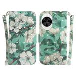 For Huawei nova 14 3D Colored Horizontal Flip Leather Phone Case(Watercolor Flower)