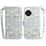 For Huawei nova 14 3D Colored Horizontal Flip Leather Phone Case(Magnolia)