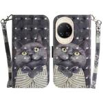 For Huawei nova 14 Ultra 3D Colored Horizontal Flip Leather Phone Case(Hug Cat)