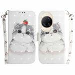 For Huawei nova 14 Ultra 3D Colored Horizontal Flip Leather Phone Case(Cute Cat)