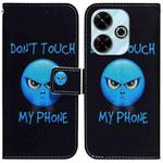 For Xiaomi Redmi 13 4G Coloured Drawing Flip Leather Phone Case(Anger)